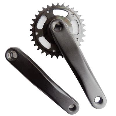 China Safety Mountain Road Bike Crankset 175mm Integrated Crank Arm With Bottom Bracket Sprocket MTB Bicycle Crank for sale