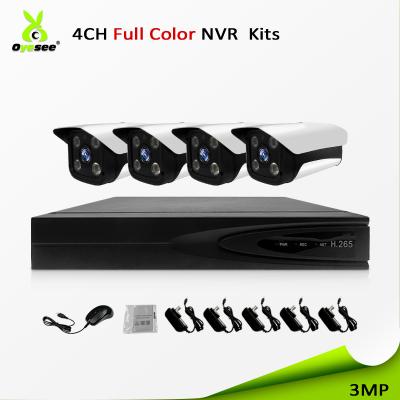 China Full Color ip66 IR 40m Waterproof/Waterproof/Metal 2018 Sony Bullet Cctv Kit Top Rated 4ch IP Starlight Camera Cctv nvr cctv kit with cctv cables in line for sale