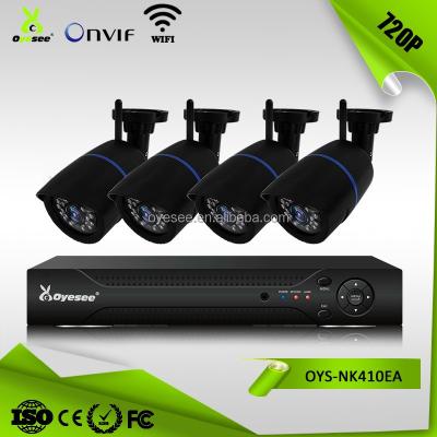 China OYS-NK410EA 4CH 720P 1 Megapixel 24pcs IR LEDs 20m IR Extend Outdoor Wireless IP Security Camera System OYS-NK410EA for sale