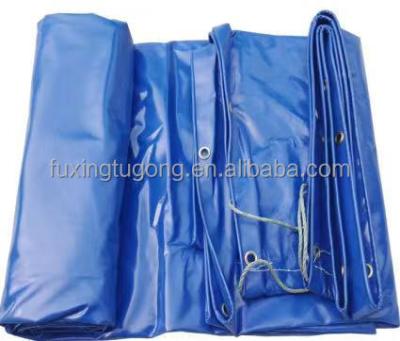 China Water Resistant Heavy Duty Tarpaulin Foldable PVC Fabric For Steel Truck Cover Tent 300g-650g for sale