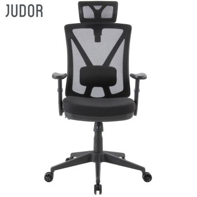 China (Size)Judor Modern Adjustable Mesh Chair Swivel Head Ergonomic Executive Arm Rest Mesh Chair Office Boss Chair for sale