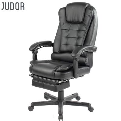 China (Size)Hot-selling Adjustable JUDOR Most Popular Leather Massage Chair Massage Office Executive Chair With Footrest for sale