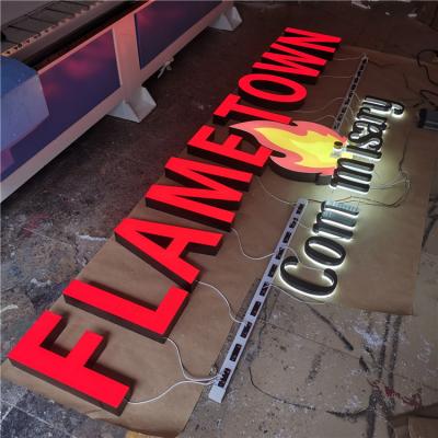 China Outdoor Buildings Frontlit Sign Letter Led Lighted 3D Letter Sign Board for sale