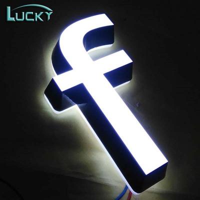 China Buildings Name Board Letters Plastic LED Brand LED Channel Letter Sign for sale