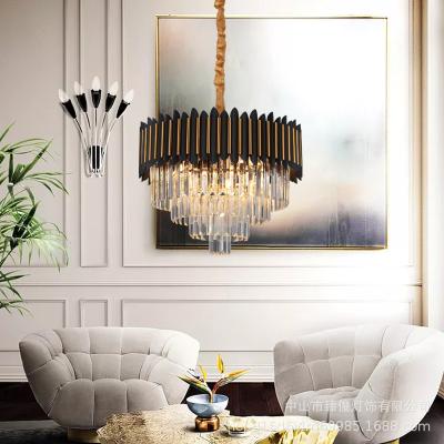 China Contemporary Modern Hanging Large Ring D950*H550 Hotel Lobby Luxury Lighting Crystal Chandelier for sale