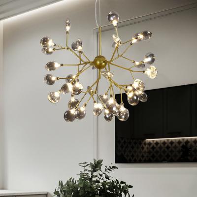 China 63 Lamp Contemporary Modern Classic Firefly Chandelier Tree Branch Chandelier LED Hanging Lamp for sale