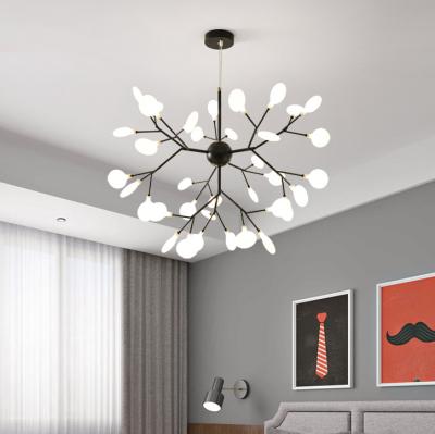 China 63 Lamps Modern Nordic Contemporary Firefly Chandelier Lighting Firefly Living Room Bedroom Dining Room Lighting Firefly Chandelier for sale