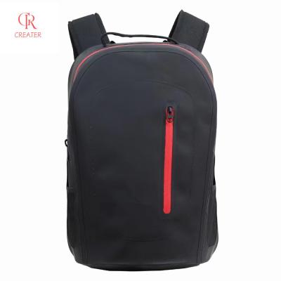 China Schwarzer Polyester Isolierter wasserdichter Rucksack ohne Nähen zu verkaufen