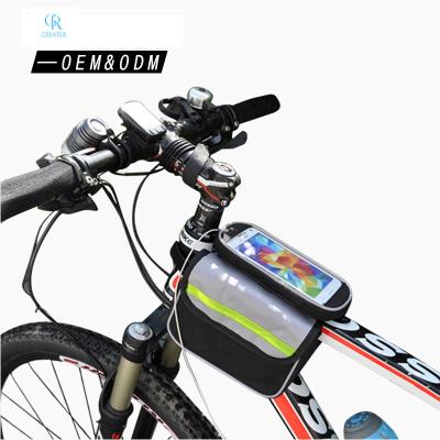 China Carregador de telemóvel Bicicleta Saco de panela impermeável Bicicleta de montanha Rodoviária Saco de tela sensível ao toque à venda