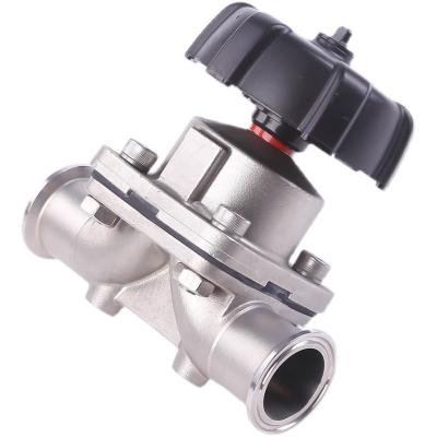 China General Sanitary 316L DIN Cover Meter Diaphragm Valve With Diaphragm Split Sheet Pharmaceutical Diaphragm Valve for sale