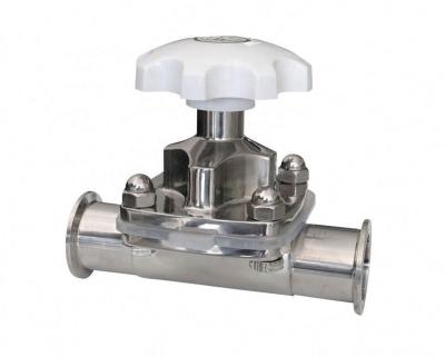 China Beer Sanitary Stainless Steel 304 316L Manual Tri Clamp Quick Install Diaphragm Valve for sale