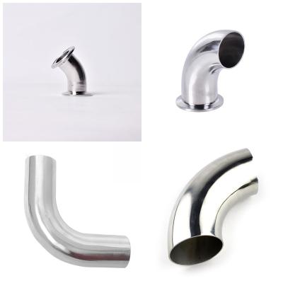 China Hot Selling Food Cheap Custom Pipe Fitting Elbow Sanitary Welding Supplier,Various 45/90 Degree Stainless Steel Elbow 304316 for sale