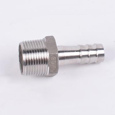 China Beverage 201 304 Stainless Steel Pipe Fittings Bewitch Nipple Pipe Nipple Male Pipe Fitting for sale