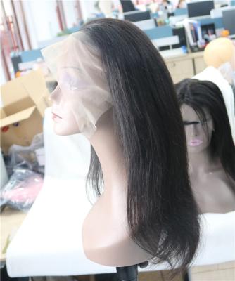 China Straight Transparent Hair 150% Density 13X6 13x6 Lace Front Wig Cuticle Aligned Hair Hd Glueless Full Lace Wig for sale