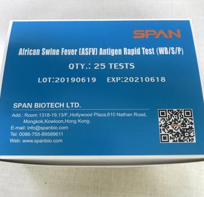 China African Swine Fever Virus (ASFV) Antigen Rapid Test Cassette for sale