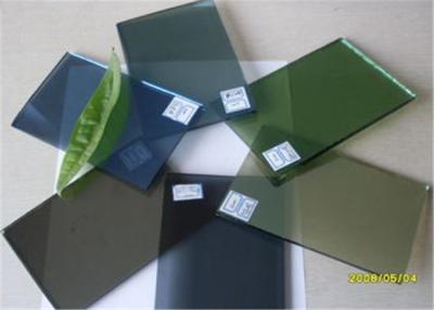 China Verde oscuro del grueso de 5 milímetros teñida el panel de cristal/del vidrio de flotación para la construcción en venta