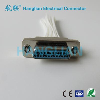 China Rectangular PCB J30J seires connector metal mil c 83513 J30J-25TJL connector for sale