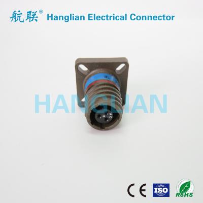 China Circular Connector MIL-DTL-38999 III Military Series Flange Receptacle Composite Material Khaki Cadmium Square Connector D38999/20JA98SN for sale