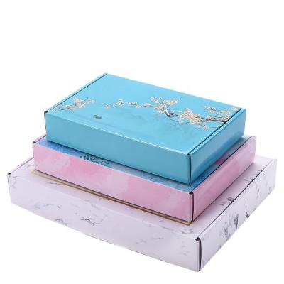 China Logo Printed Folded Paper Packaging Recyclable Box Low Price Shipping Cardboard Corrugated Paper Boxes For Sale for sale