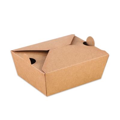 China Disposable Wholesale Paper Packaging Paper Salad Fruit Takeaway Food Grade Box Lunch Salad Packaging Boxes for sale