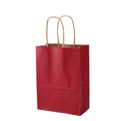 China Wholesale Cheap Recyclable Recyclable Color Business Kraft Customized Shopping Paper Bag for sale