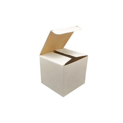 China Custom High Quality Recyclable White Paper Box Gift Packaging Plain Paper Recyclable Box for sale