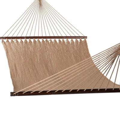 China Danlong Modern High Quality Double 51inch Hammock Caribbean Hand - Woven Polyester Rope Outdoor Patio Swing Bed For Garden Yard for sale