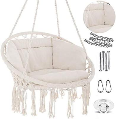 China Danlong Modern Hanging Hammock Chair Macrame Swing Chair for Indoor Outdoor Patio Yard Garden Including Accessories for sale