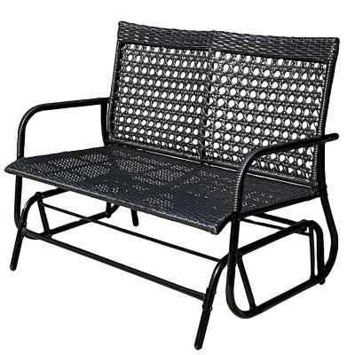 China Danlong Rattan Egg Chair Modern Outdoor Rattan 2 Person Wicker Chairs for sale