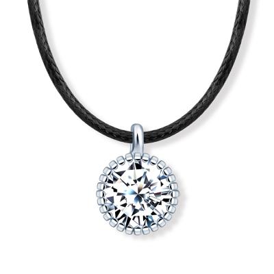 China TRENDY 925 sterling silver choker with bling cubic zircorn choker necklace for sale