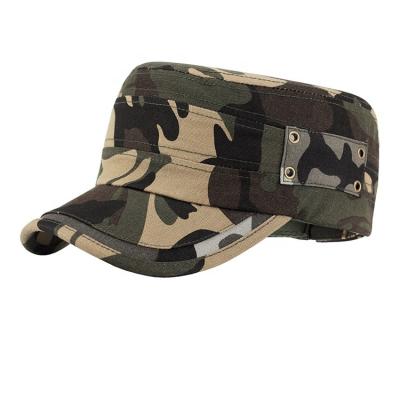 China COMMON Hat Men's Camouflage Flat Top Hat Outdoor Military Hat Peaked Hat Spring, Summer, Autumn Sun Hat for sale