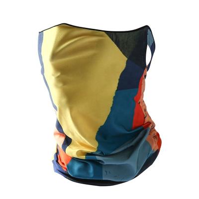 China Custom Windproof Balaclava Hood Reusable Facemask Balaclava Neck Cuff Sunscreen Motorcycle Ear Hanging Bandanas for sale