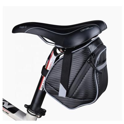 China Hard Shell Saddle Bag Bicycle Bike Saddle Bag PU Cloth For Sale for sale