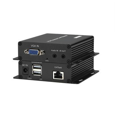 China Less than 10m 200m VGA extra with USB audio MIC over IP KVM 1080P for sale