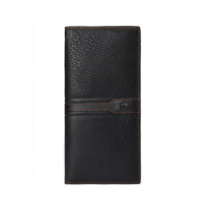 China Anti-theft OEM Manufacturing 2021 Casual Men Wallet Clutch Cowhide Fashion Men Long Pinch Portable Men Card Bag for sale