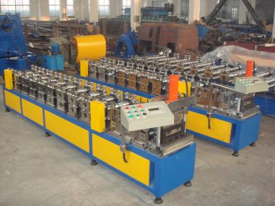 China Colored Steel Gutter Steel Sheet Roll Forming Machine With PLC Control System for sale