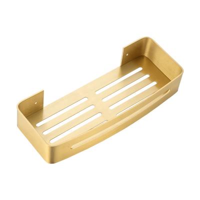 China Bathroom Sustainable Square Aluminum Bathroom Rack Shelf , Bathroom Soap Rack for sale