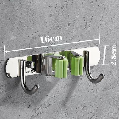 China Viable Professional Making Single Clip Bathroom Broom Robe Metal Wall Hook for sale