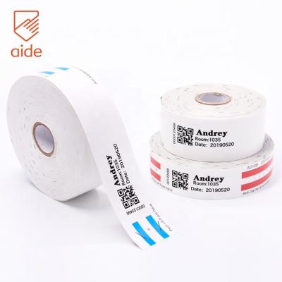 China Hospital Synthetic Paper Newborn Thermal Patient Identity Direct Selling Medical Grade Bands Wristbands Printable Identification For Infant for sale