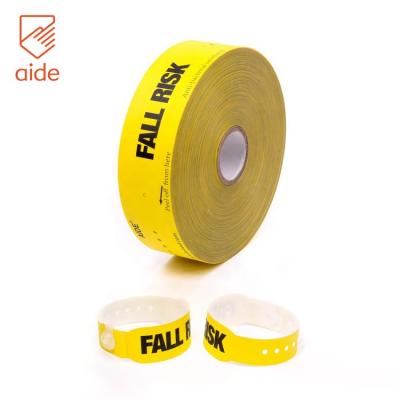 China China Custom Materials Regular Medical Patient Alert PP Wide Wrist Bands And Snaps for sale