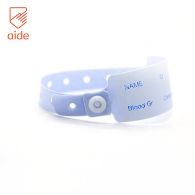 China Plastic ID PVC Vinyl ID Hospital Security HELP Hand Bands Waterproof/Waterproof Cheap Plastic Medical Wristband Wristbands for sale