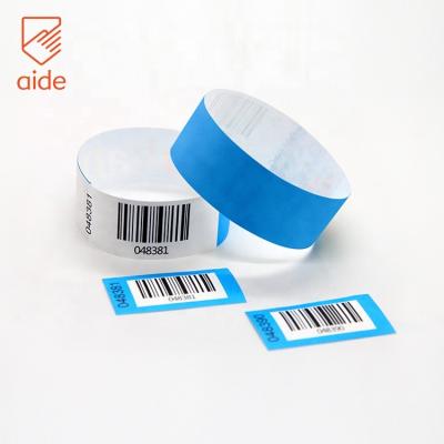 China VIP Party Concert Admission Passage Tickets Wrist Band Waterproof Customized Customized Wristband With Printing for sale