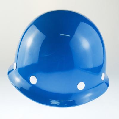 China Durable Hard Plastic Round Brim Hard Hat Safety Electrical Work Shop Construction Hard Hat With Ventilation Hole for sale