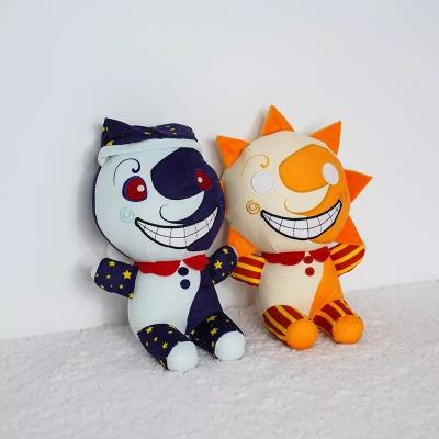 China Eco-friendly Material Newcomer Sundrop And Moondrop Doll Games Creative Boss Toys Sun Clown Stuffed Plush Cartoon Toy for sale