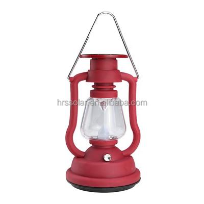 China ABS Hand Crank Outdoor Super Bright 7 LED Solar Lantern Rechargeable Camping Light for sale