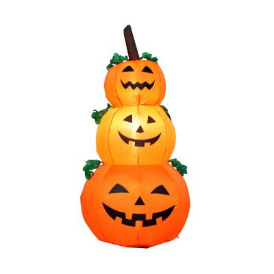 China 2022 Hot Sale Halloween Three Layer Pumpkin Light Decoration Environmentally Friendly Inflatable Props Models for sale