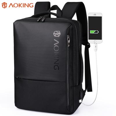 China With Custom Black Aoking USB mochila laptop bag backpack 19 inch laptop backpack business backpack for sale