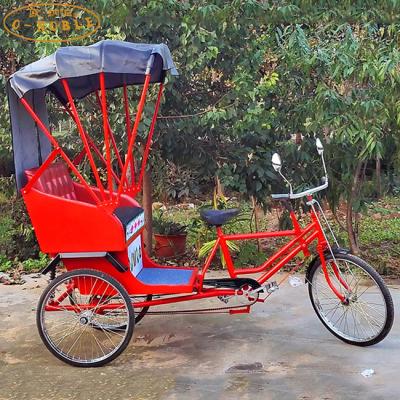 China Pick Up Passengers At The Street View Three Wheel Rickshaw Pedicab For Sale Electric Tourist Cars for sale