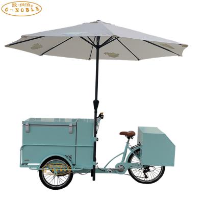 China Cold Cargo Gelato Tricycle Drink Bike Ice Cream Cars On Street for sale