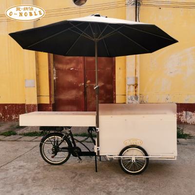 China Two Front Wheel Commercial Catering Ice Cream Bike With Freezer / Refrigerated Tricycle for sale